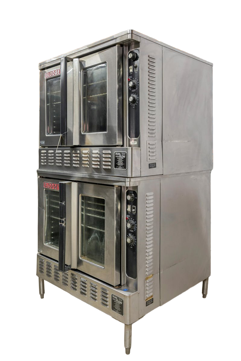 Blodgett DFG-100 Natural Gas Double Stack Convection Oven – Standard Controls, Legs