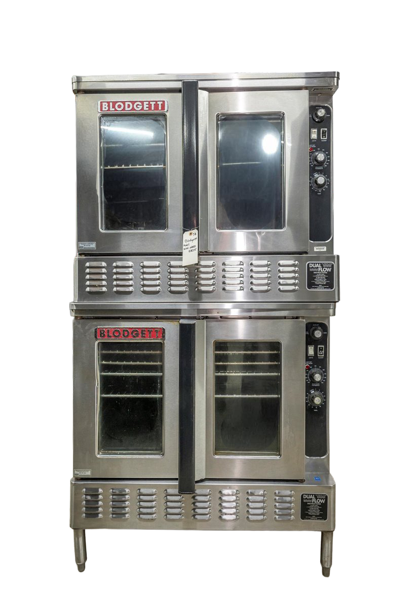 Blodgett DFG-100 Natural Gas Double Stack Convection Oven – Standard Controls, Legs