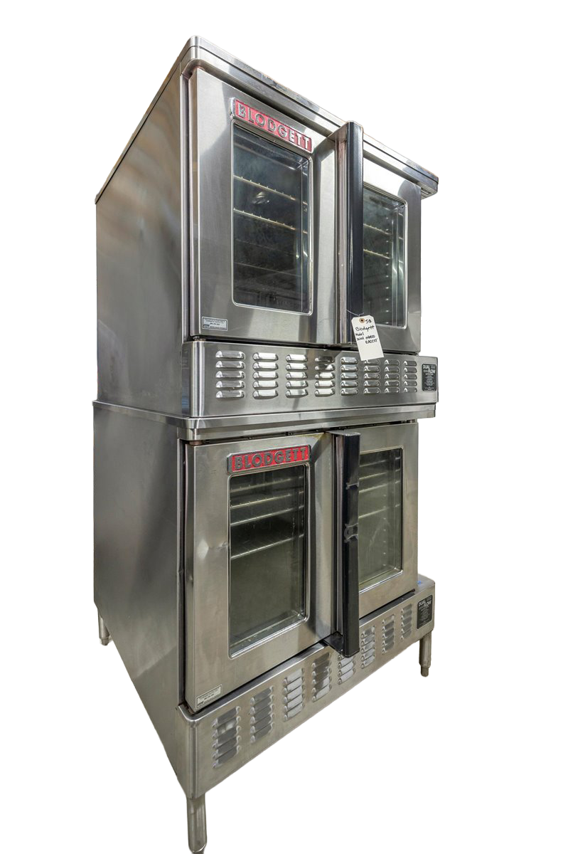 Blodgett DFG-100 Natural Gas Double Stack Convection Oven – Standard Controls, Legs