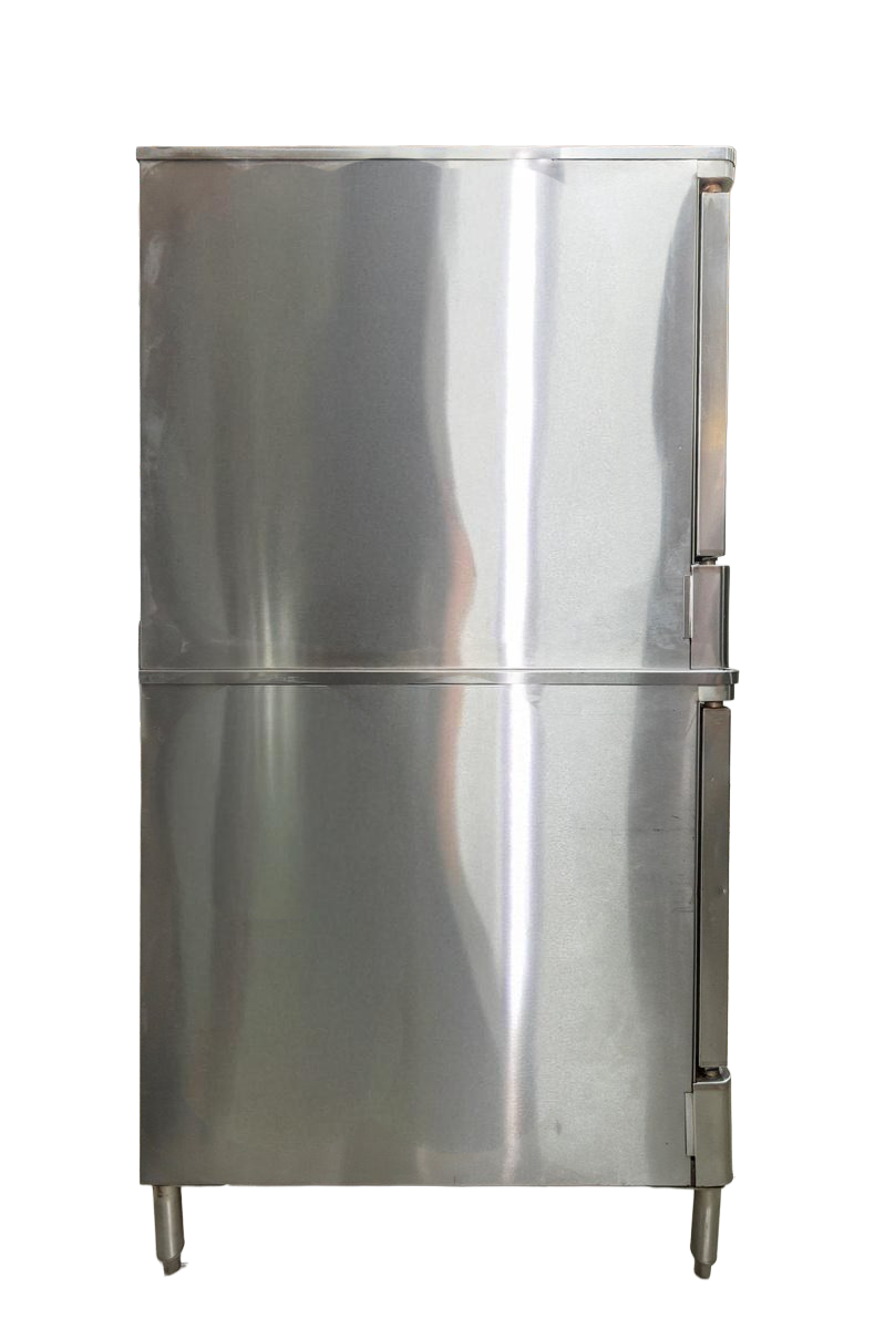 Blodgett DFG-100 Natural Gas Double Stack Convection Oven – Standard Controls, Legs