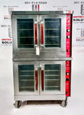 Vulcan GC045 Natural Gas Double Stack Convection Oven - View-through Doors on Casters