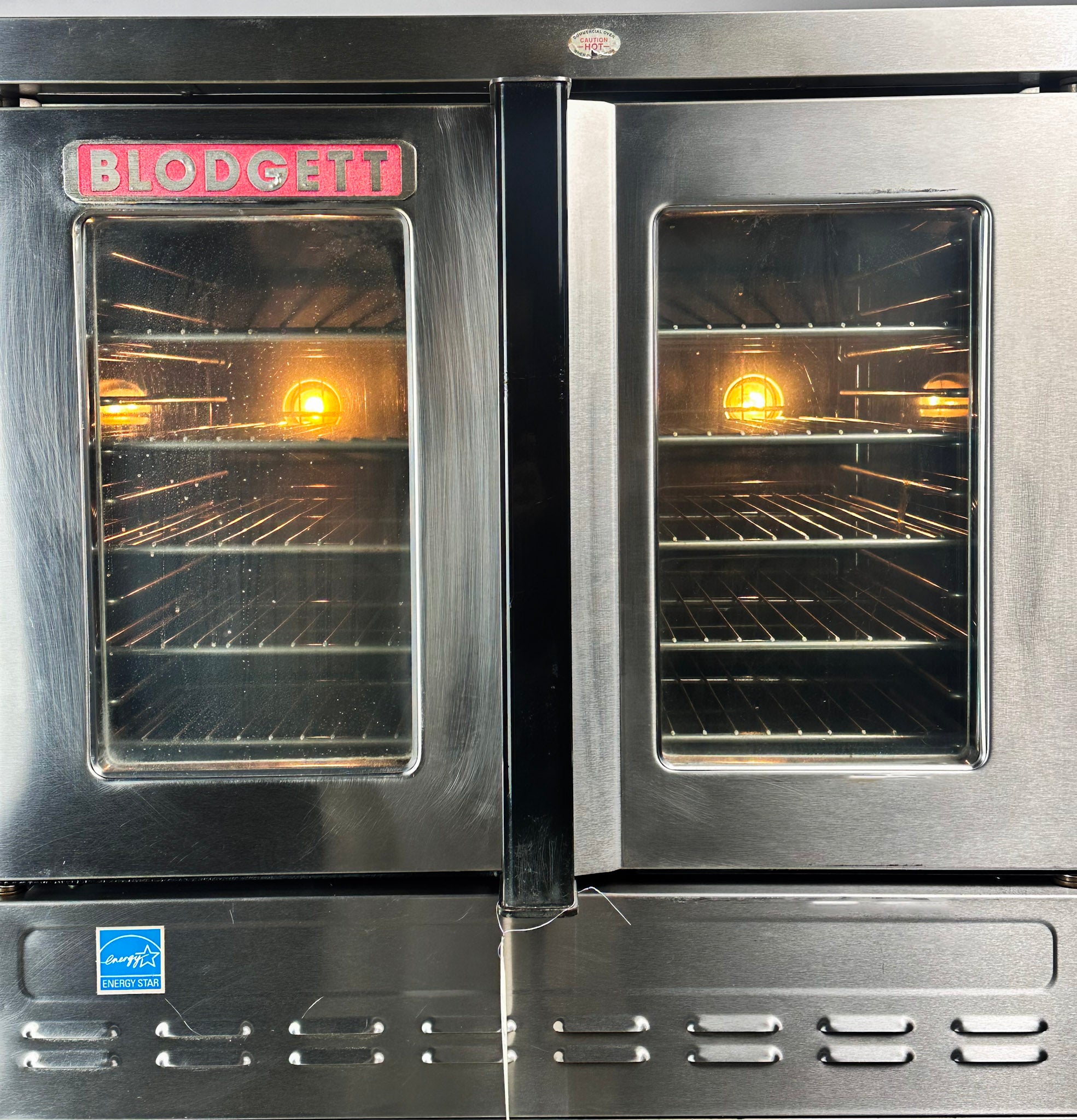 Blodgett DFG-100 Natural Gas Double Stack Convection Oven – Standard Controls, Casters