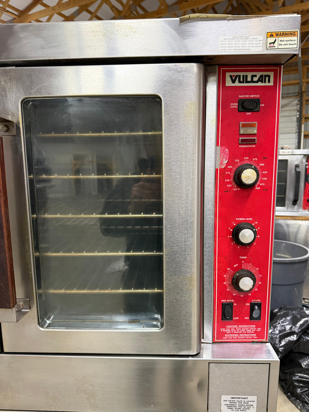 Vulcan SG4 Liquid Propane Double Stack Convection Oven - View-through Doors