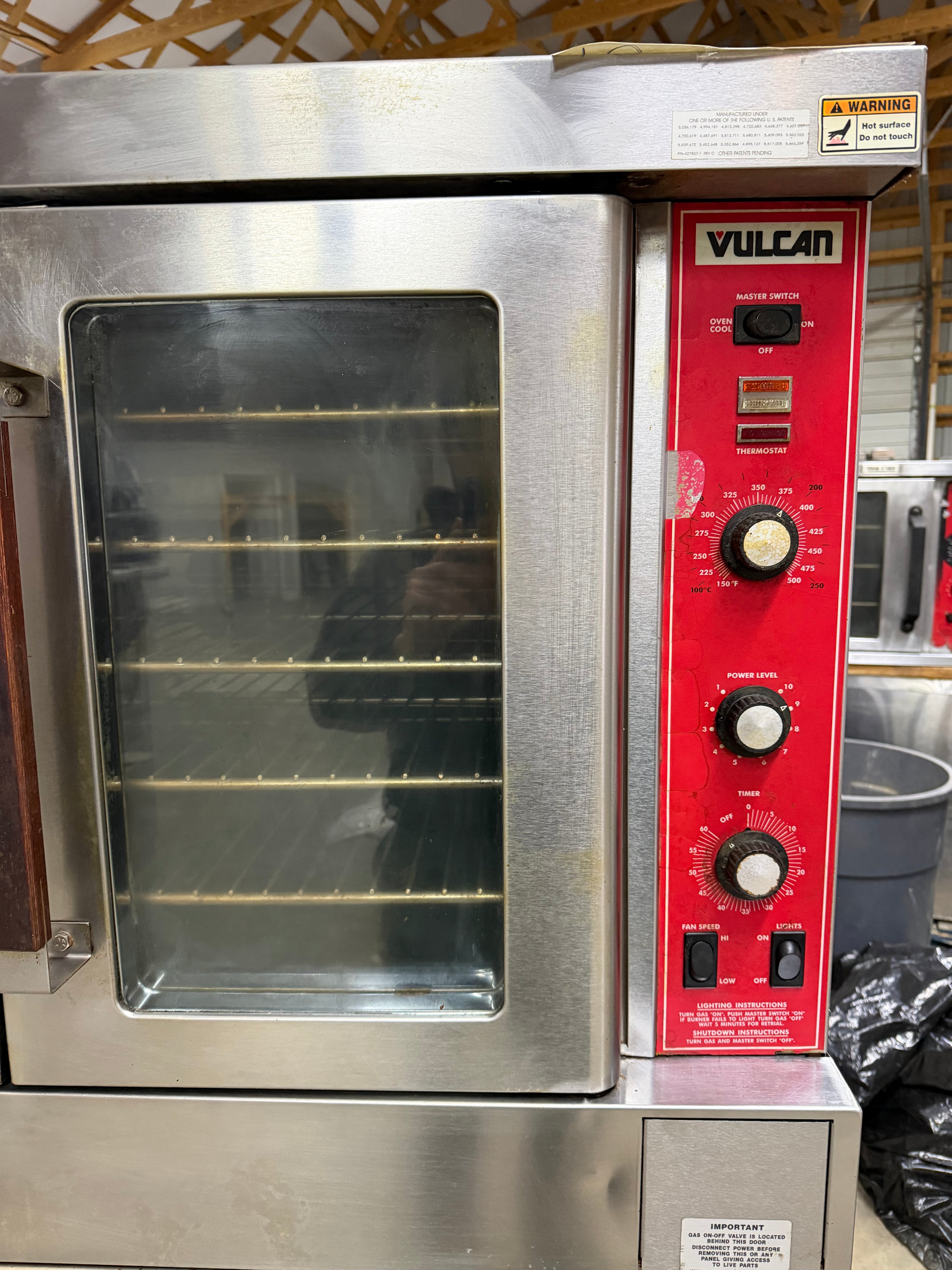 Vulcan SG4 Liquid Propane Double Stack Convection Oven - View-through Doors