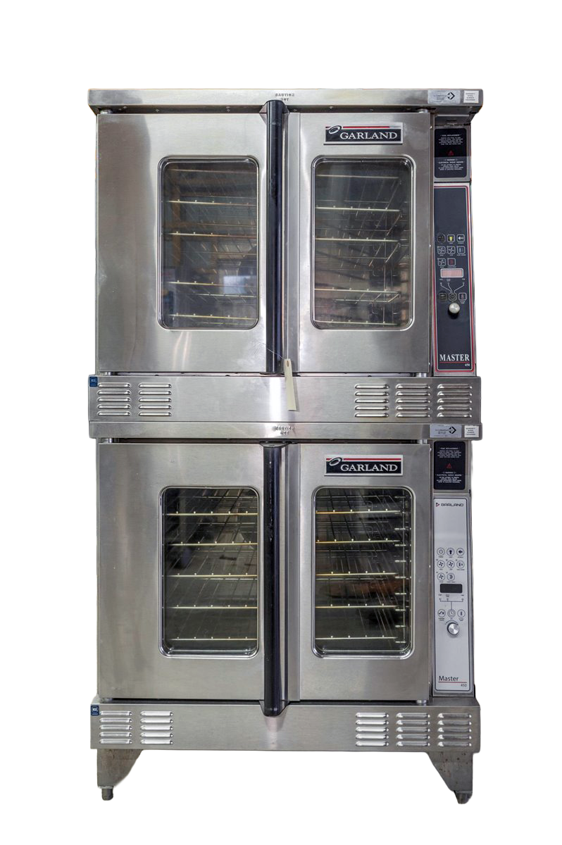 Garland MCO-ED-10 Electric 208V Double Stack Convection Oven - View-Through Doors, Legs