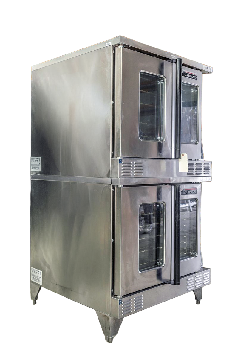 Garland MCO-ED-10 Electric 208V Double Stack Convection Oven - View-Through Doors, Legs