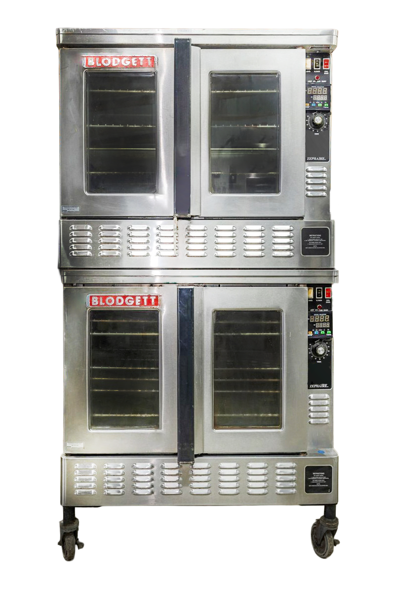 Blodgett Zephaire 200 Natural Gas Double Stack Convection Oven – Digital Controls View-Through Doors, Casters