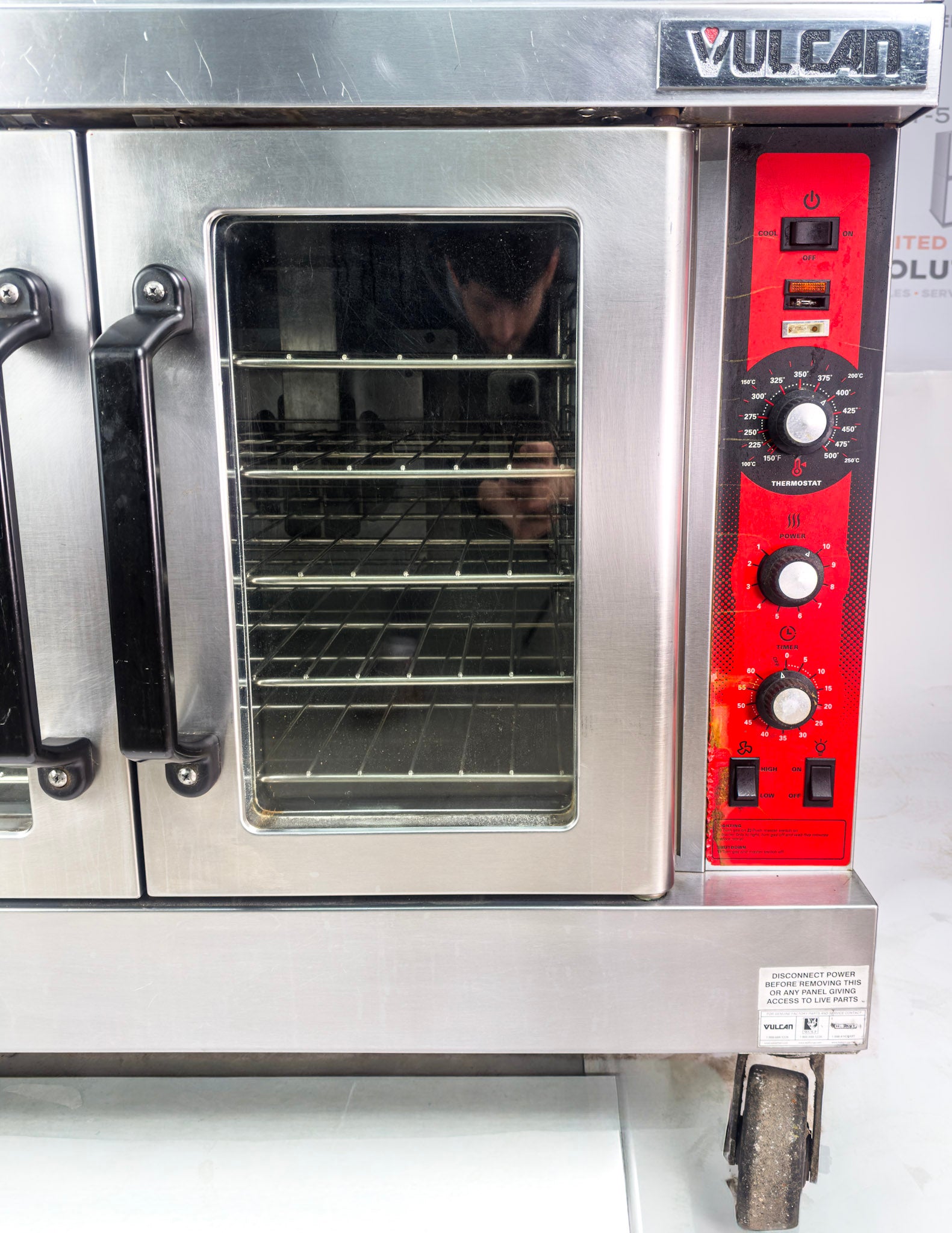Vulcan SG4 Natural Gas Double Stack Convection Oven - View-through Doors on Casters
