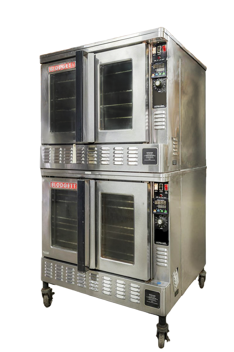 Blodgett Zephaire 200 Natural Gas Double Stack Convection Oven – Digital Controls View-Through Doors, Casters