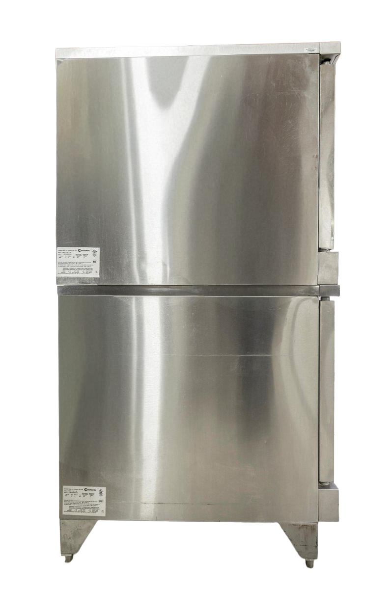 Garland MCO-ED-10 Electric 208V Double Stack Convection Oven - View-Through Doors, Legs