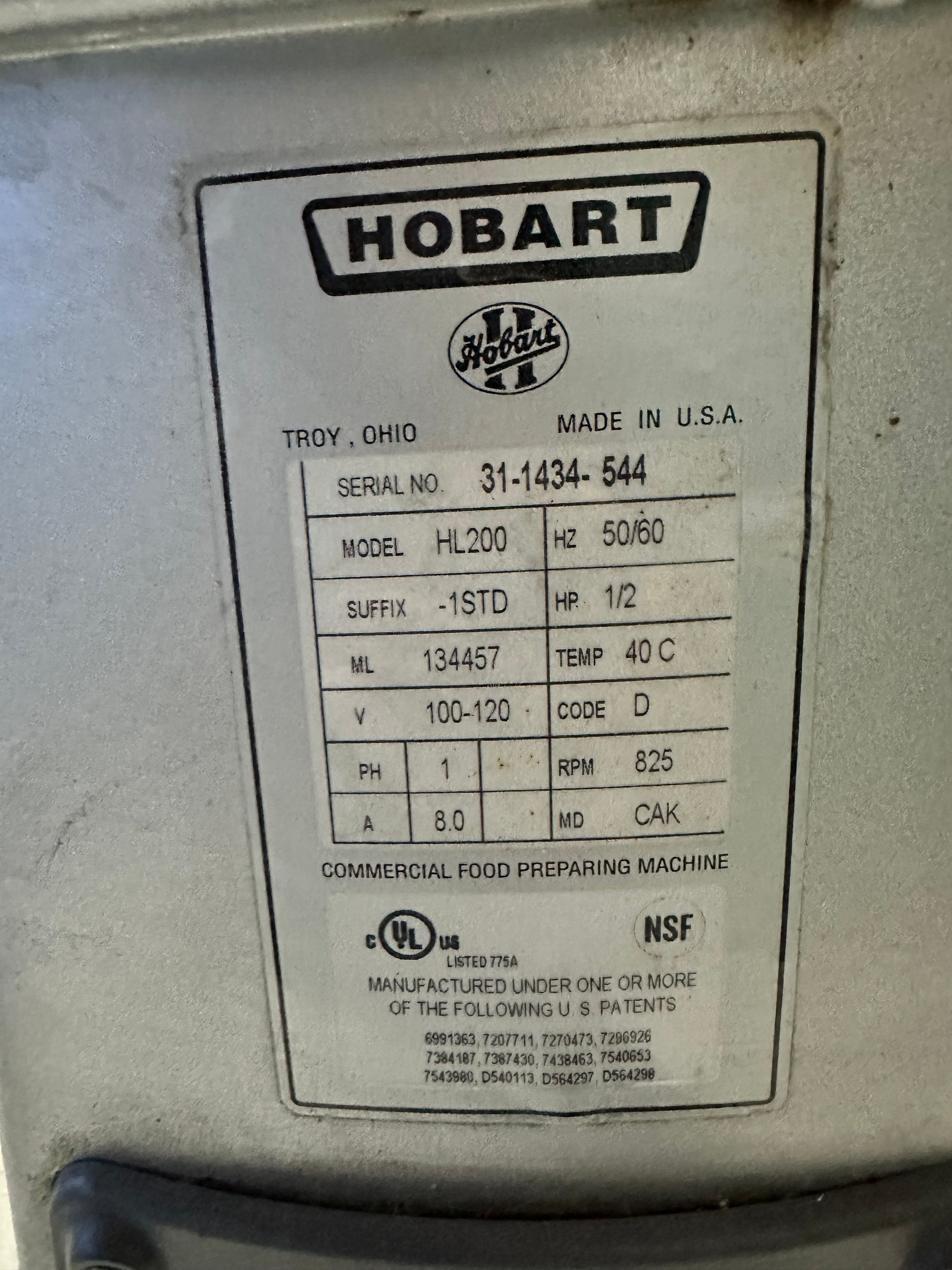 Hobart Legacy HL200 20 Quart Commercial Dough Mixer