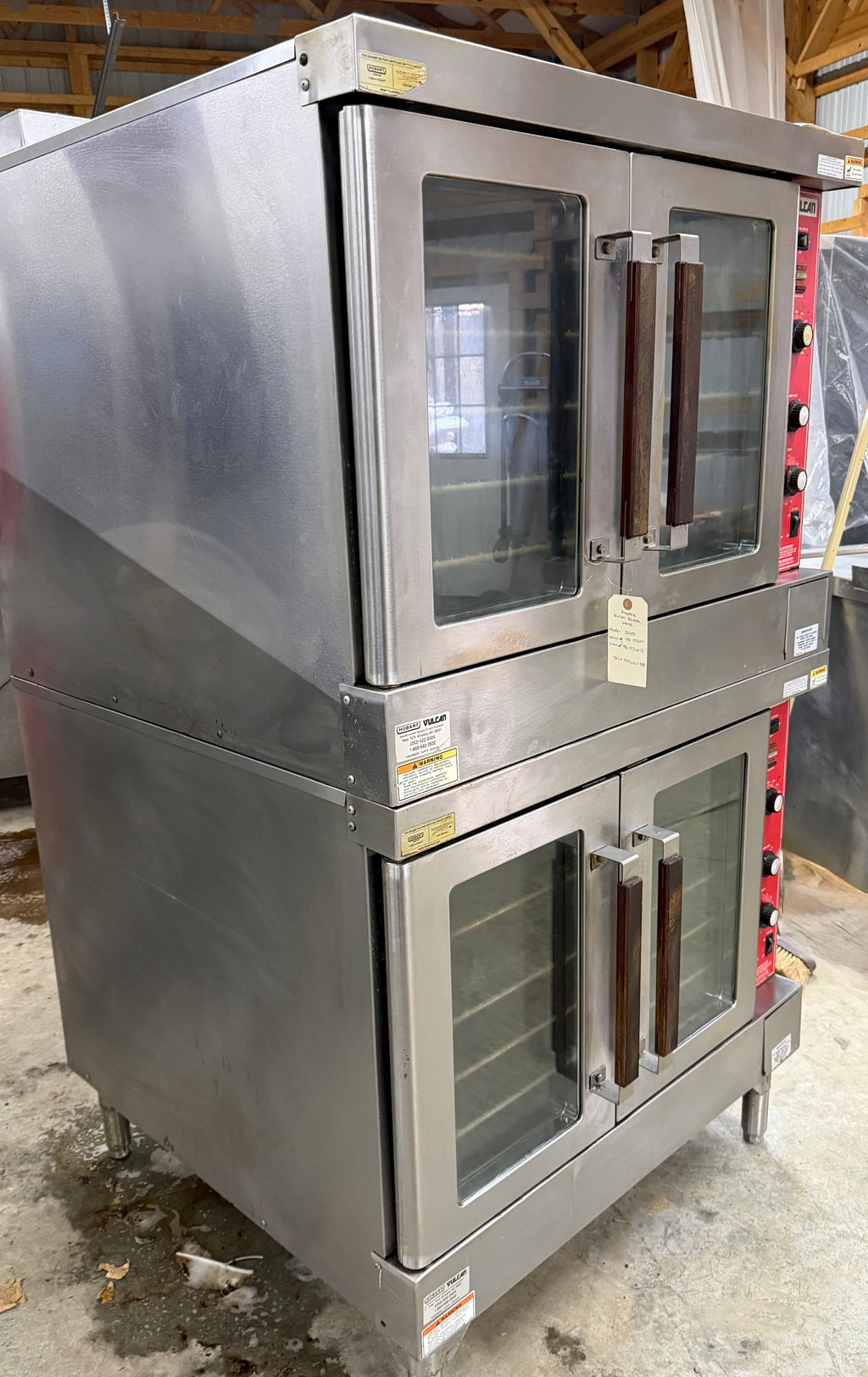 Vulcan SG4 Liquid Propane Double Stack Convection Oven - View-through Doors