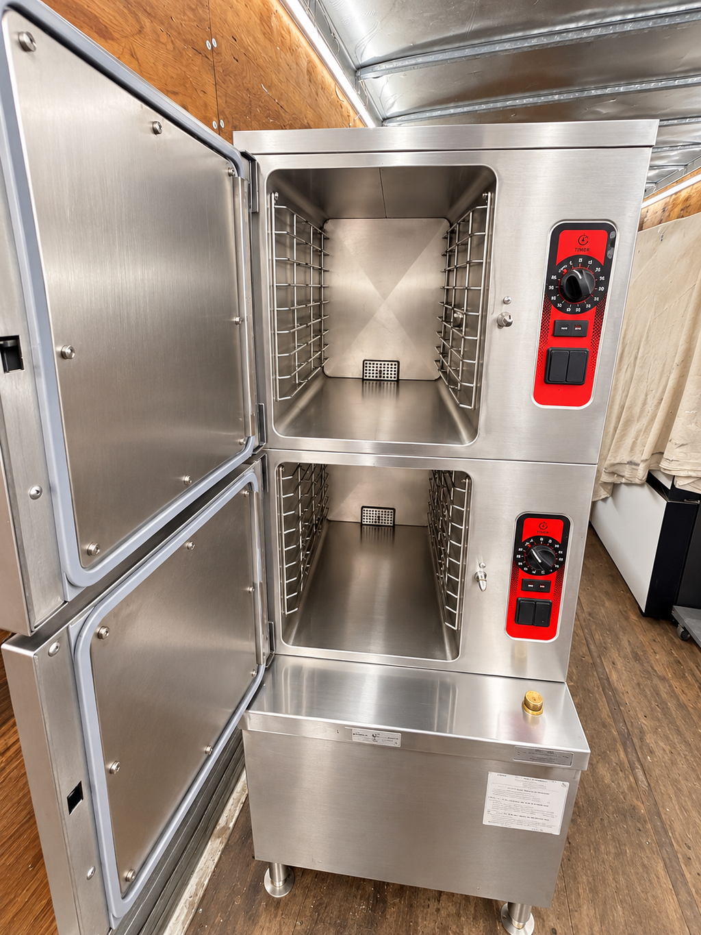 Vulcan Stainless Steel Natural Gas 2-Deck Commercial Steam Cabinet (Floor Model)
