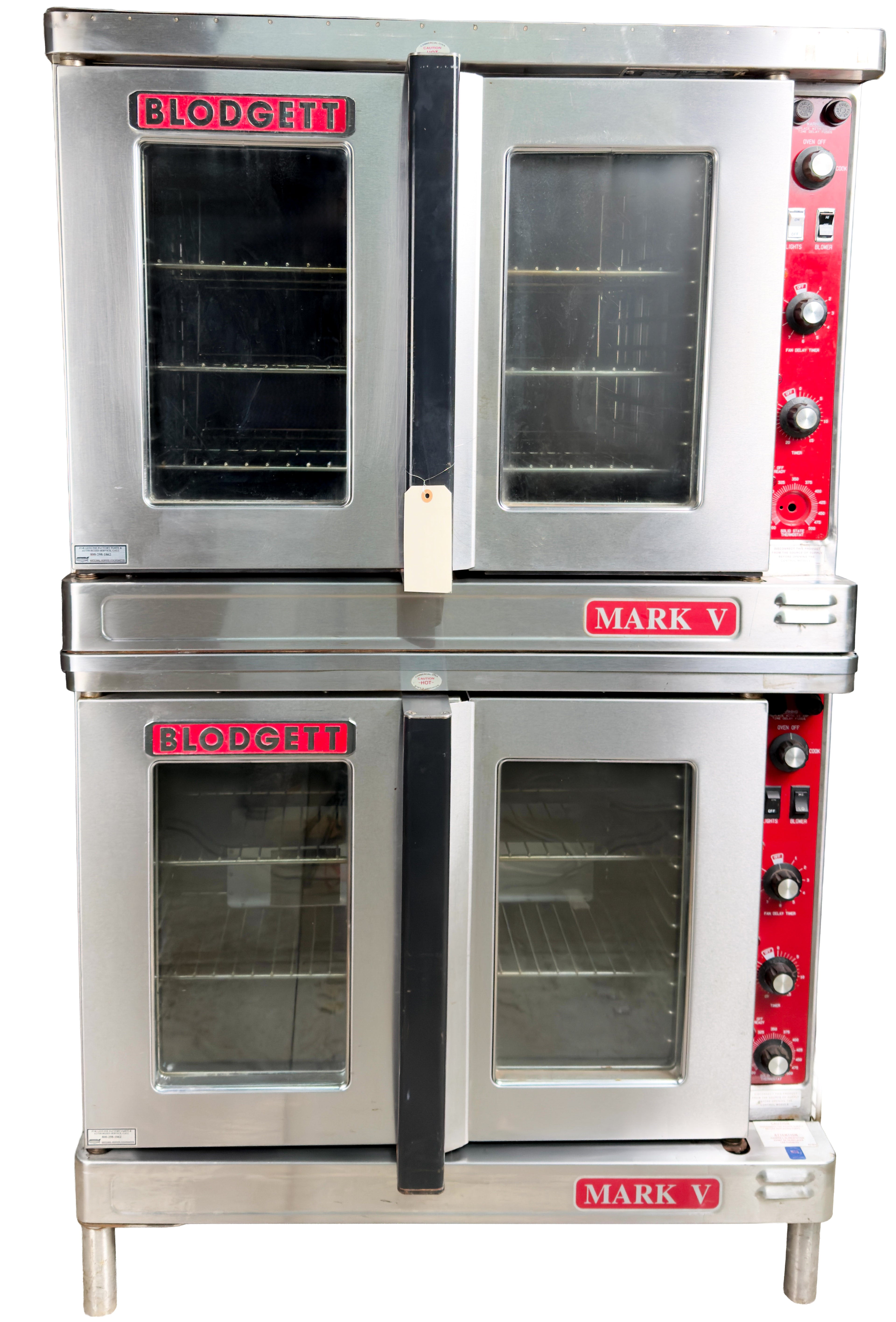 Blodgett Mark V Electric Double Stack Convection Oven – Standard Controls, Legs