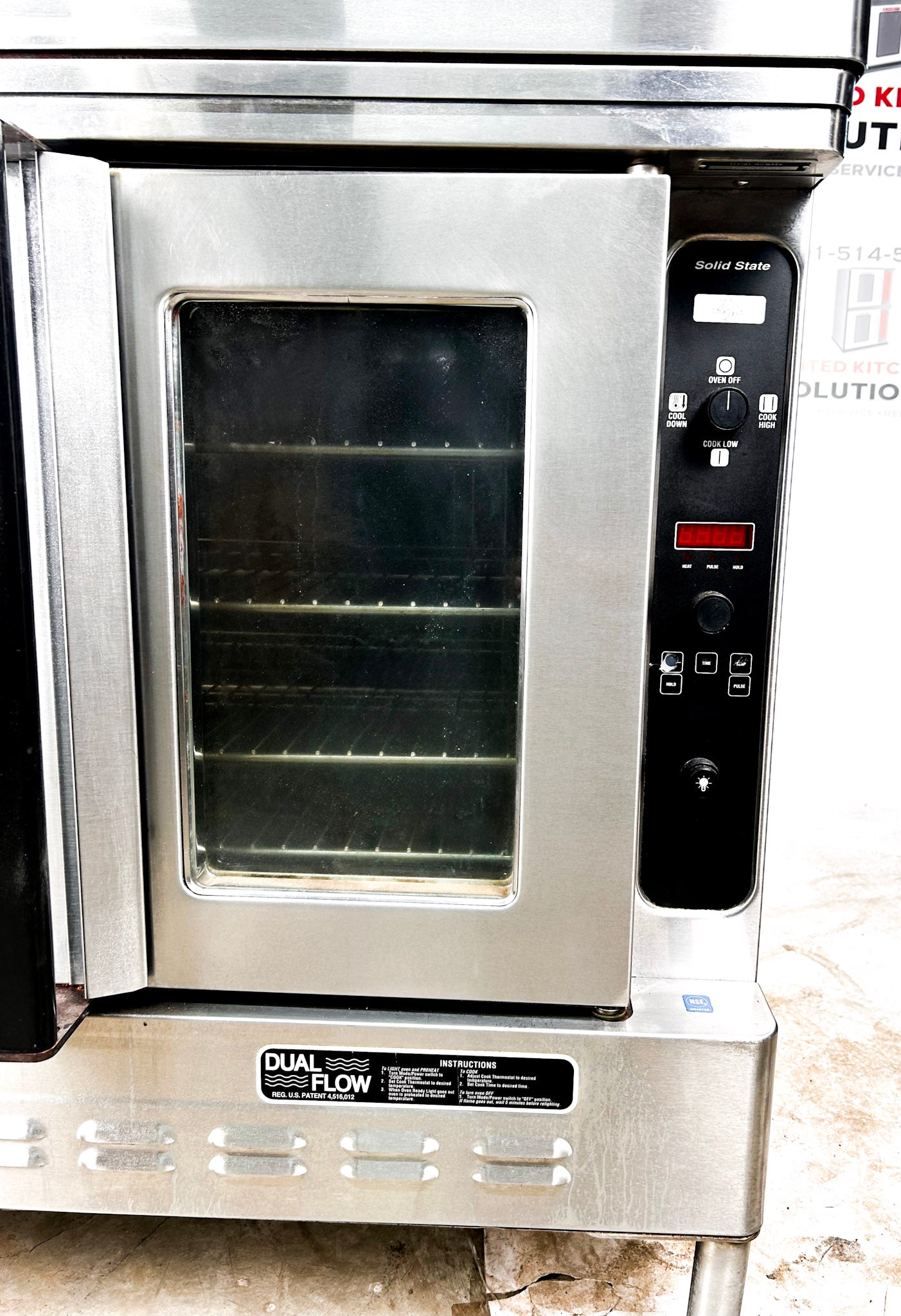 Blodgett DFG-100 Natural Gas Double Stack  Convection Oven – Digital Controls, View-Through Doors, Legs