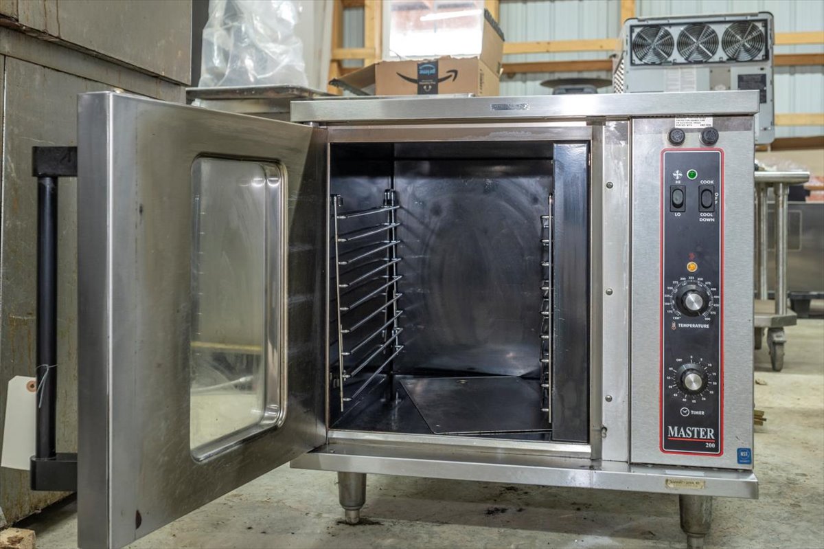 Garland MCO-ED-10 Electric 208V Single Stack Half-Size Convection Oven - View-Through Doors, Legs