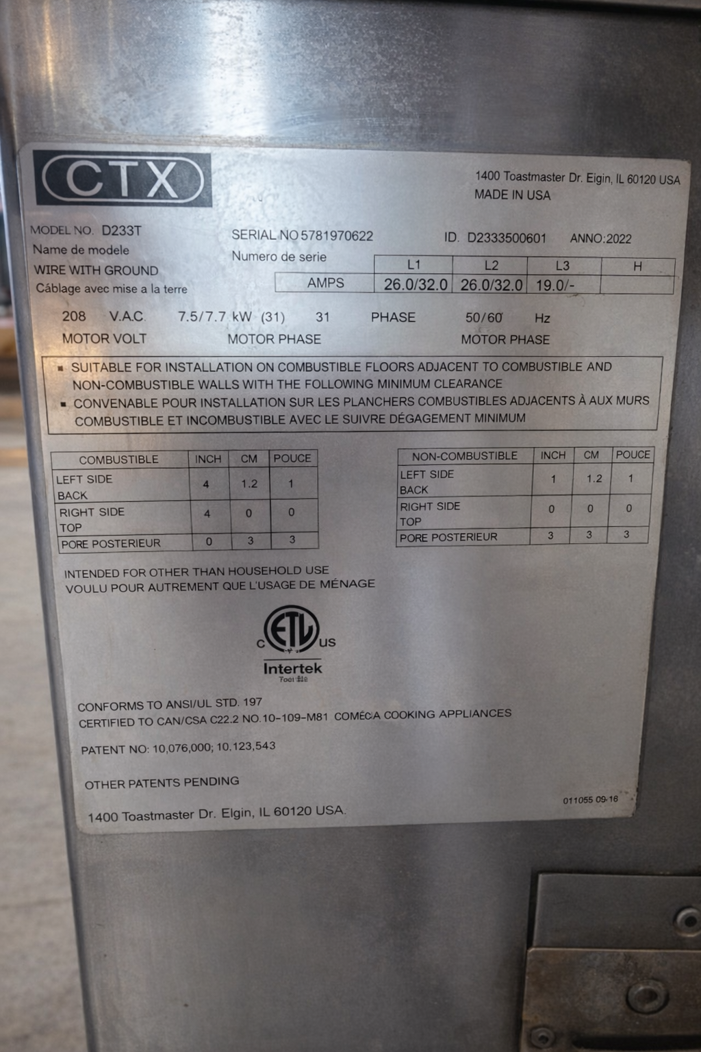 2022 CTX DZ33T Double Deck Conveyor Pizza Oven – High Output, Electric, Commercial Grade
