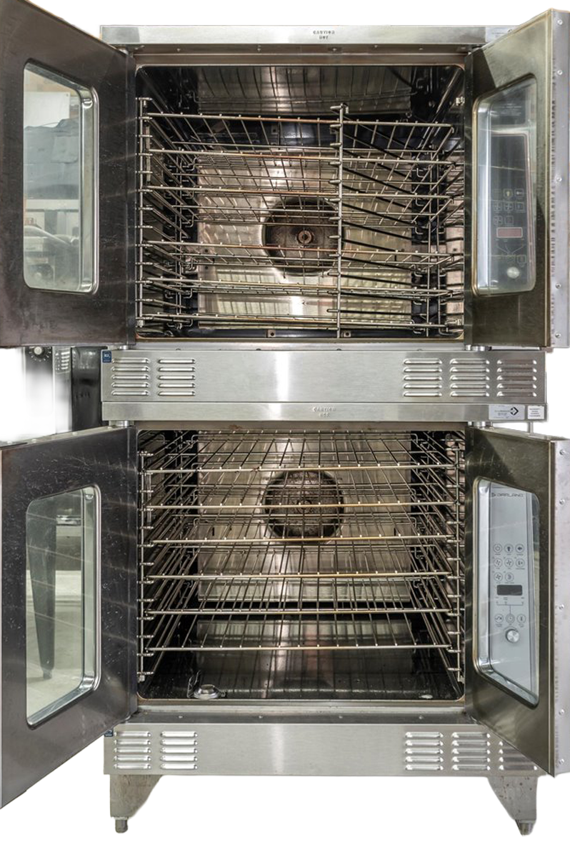 Garland MCO-ED-10 Electric 208V Double Stack Convection Oven - View-Through Doors, Legs