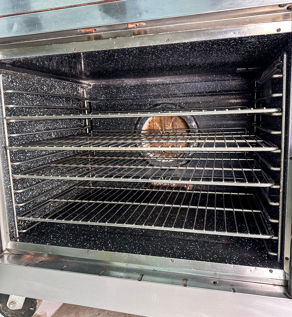 Vulcan GC045 Natural Gas Double Stack Convection Oven - View-through Doors on Casters