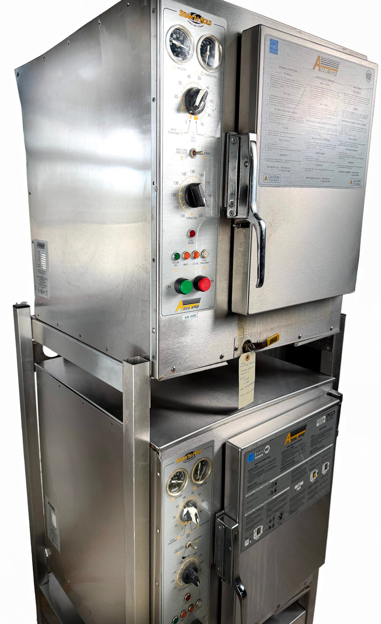 AccuTemp Double Stack Commercial Steamer – Countertop & Floor Models | Energy Efficient Boilerless Steam Cooker