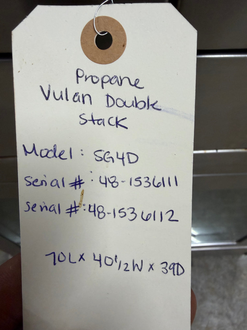 Vulcan SG4 Liquid Propane Double Stack Convection Oven - View-through Doors