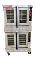 Blodgett DFG-100 Natural Gas Double Stack Convection Oven – Digital Controls, View-Through Doors, Casters