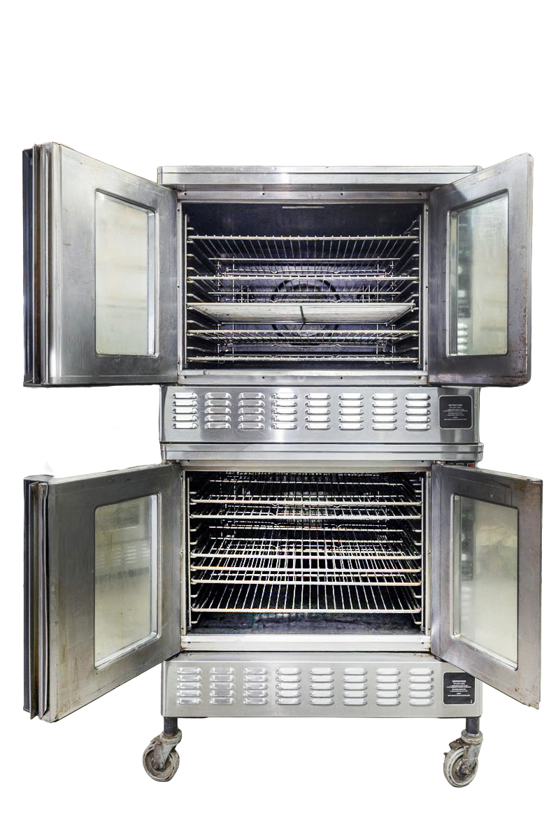 Blodgett Zephaire 200 Natural Gas Double Stack Convection Oven – Digital Controls View-Through Doors, Casters