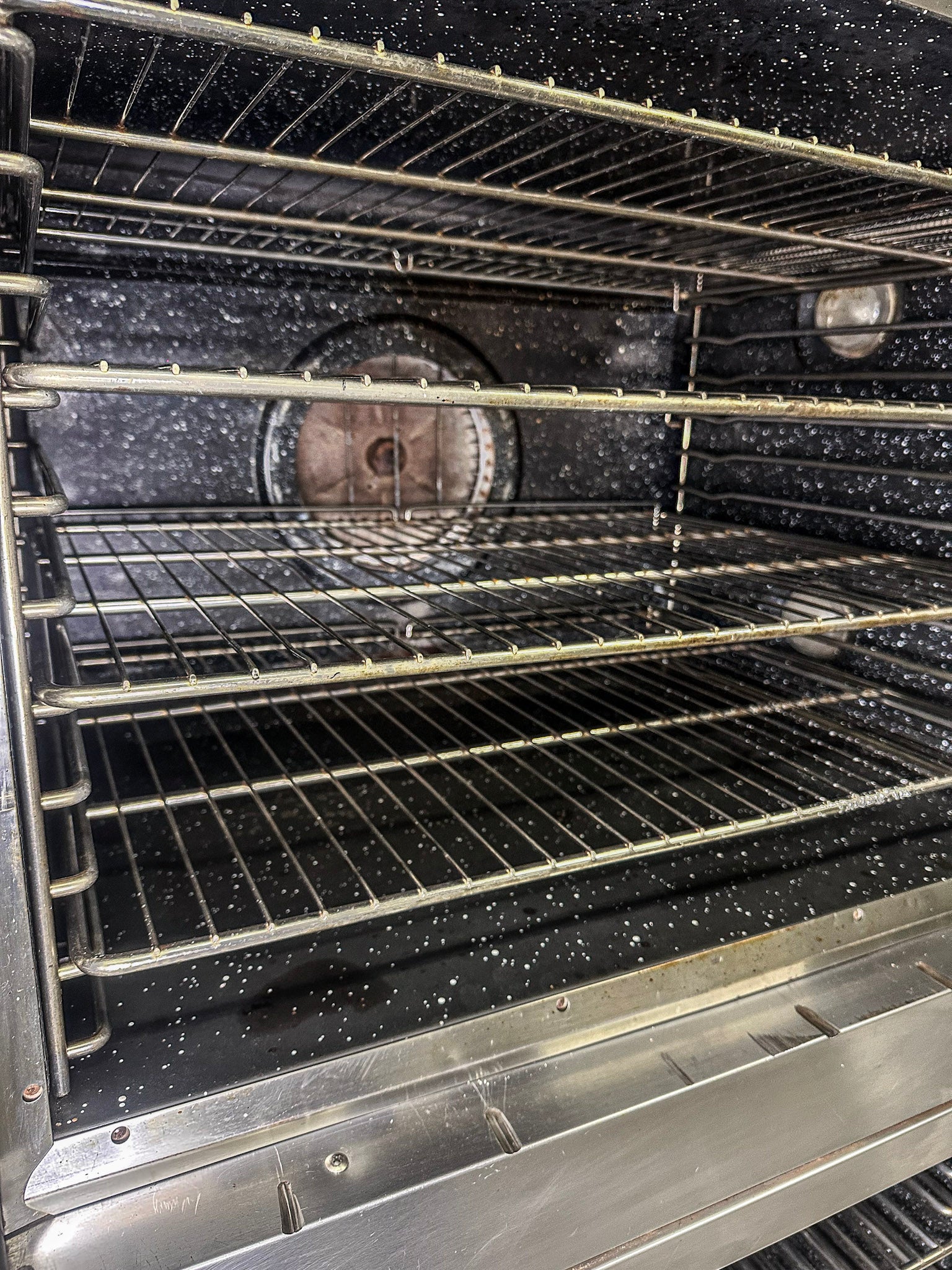 Vulcan GC045 Natural Gas Double Stack Convection Oven - View-through Doors on Casters
