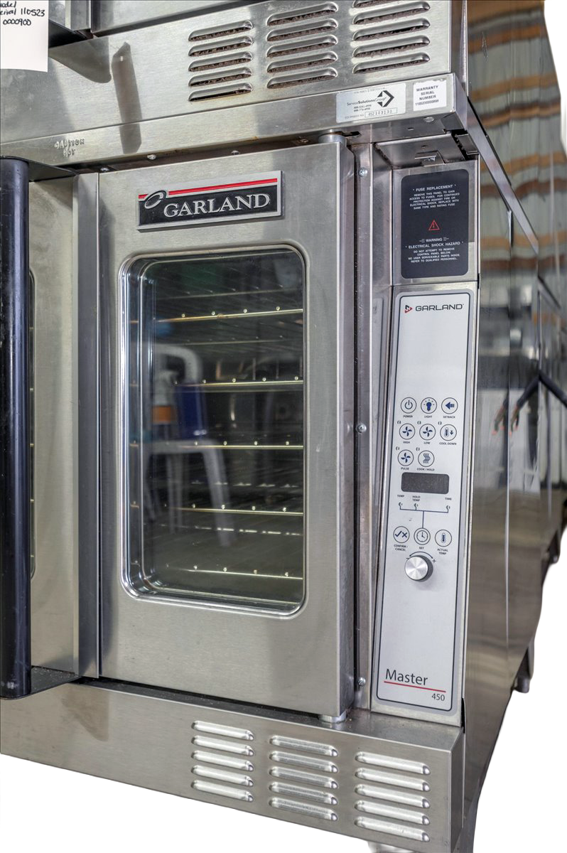 Garland MCO-ED-10 Electric 208V Double Stack Convection Oven - View-Through Doors, Legs