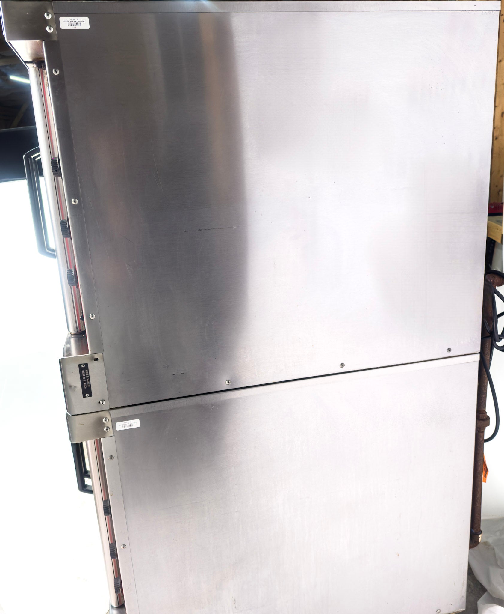 Vulcan SG4 Natural Gas Double Stack Convection Oven - View-through Doors on Casters