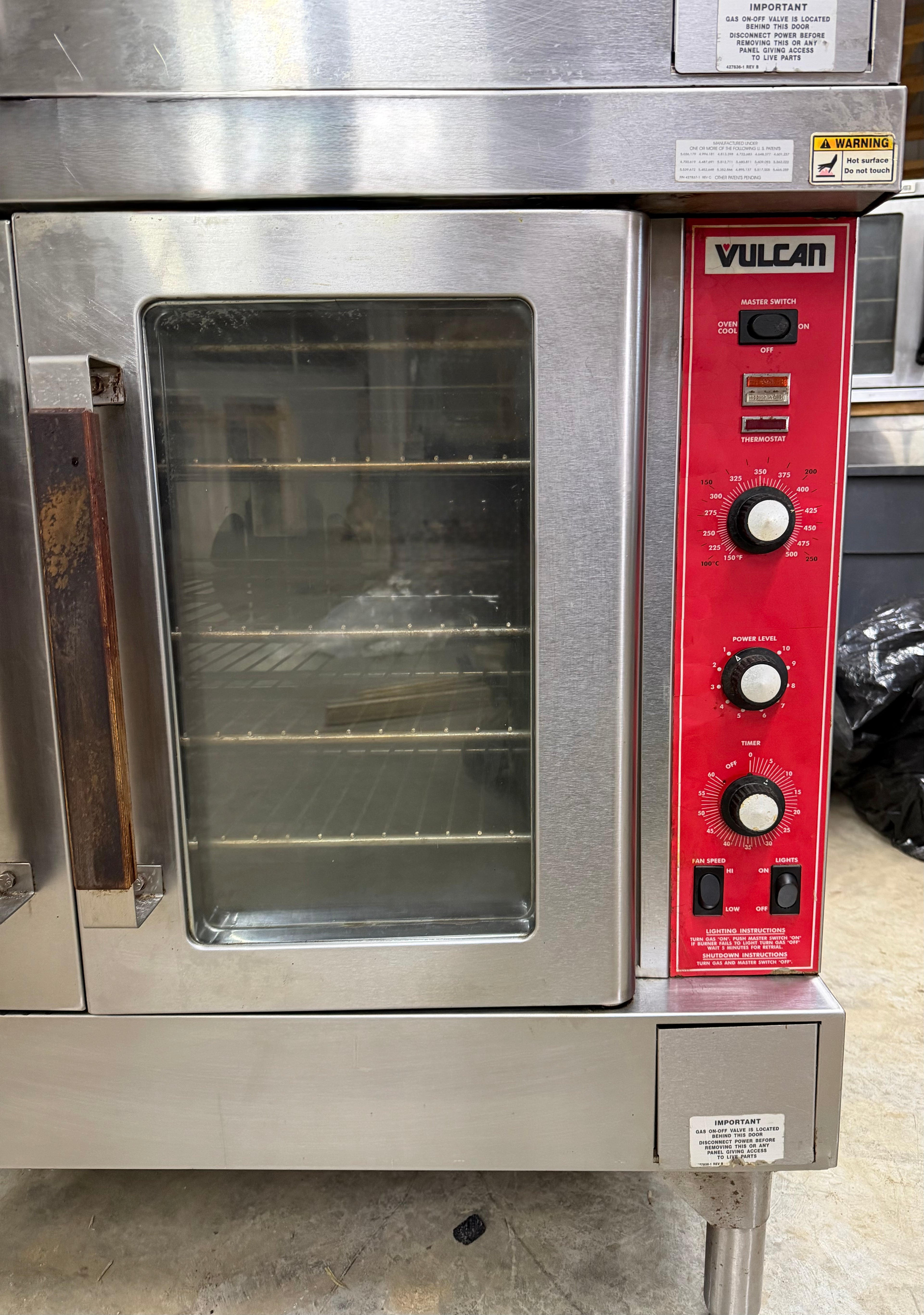 Vulcan SG4 Liquid Propane Double Stack Convection Oven - View-through Doors