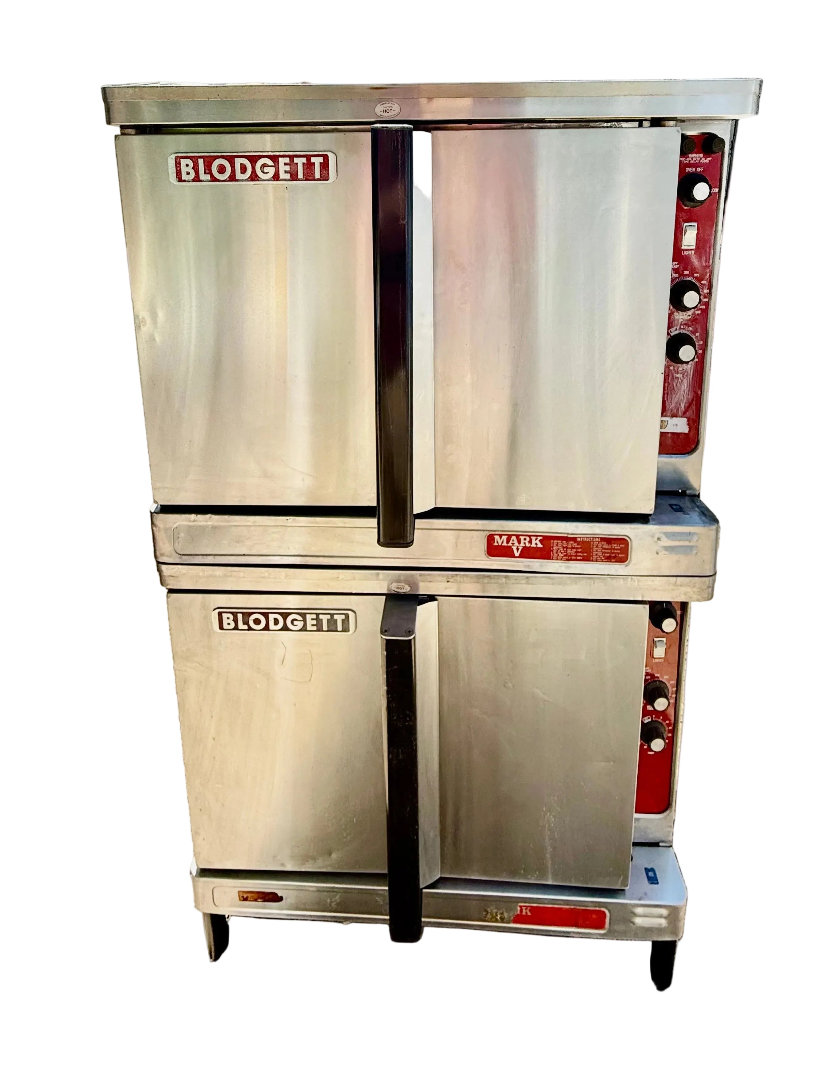 Blodgett Mark V Electric Double Stack Convection Oven – Standard Controls, Metal doors, Legs