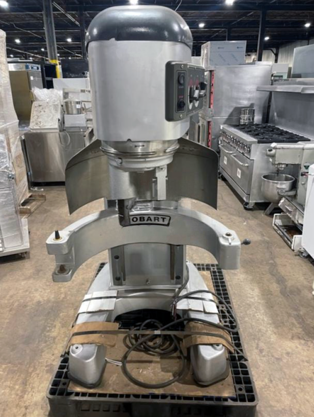 2018 Hobart Legacy HL800 80 Quart Commercial Dough Mixer - With Bowl, Hook, Whip