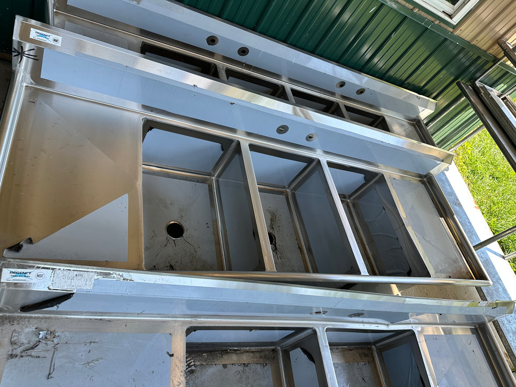 Commercial Compartment Sinks - New Used 2-Compartment, 3-Compartment, 4-Compartment Various sizes