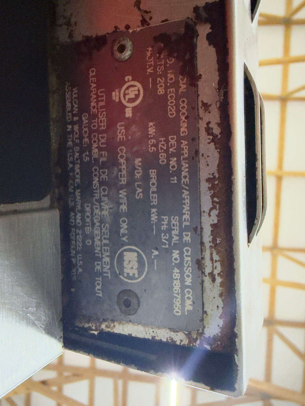 Vulcan EC02D Electric Single Stack Half-Size Convection Oven - View-through doors (without table)