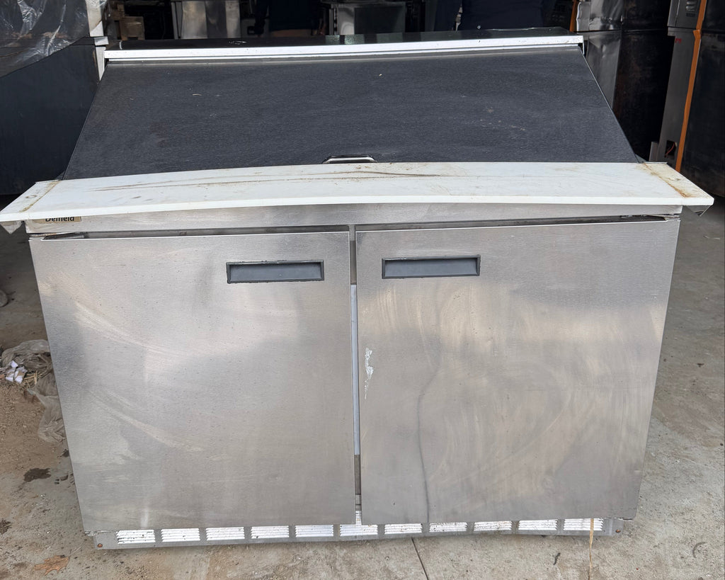 48" Mega Top Bain Marie Sandwich Prep Refrigerator