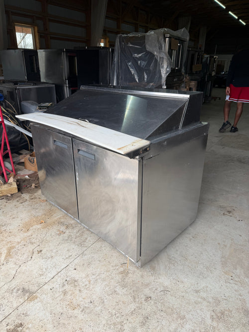 48" Mega Top Bain Marie Sandwich Prep Refrigerator