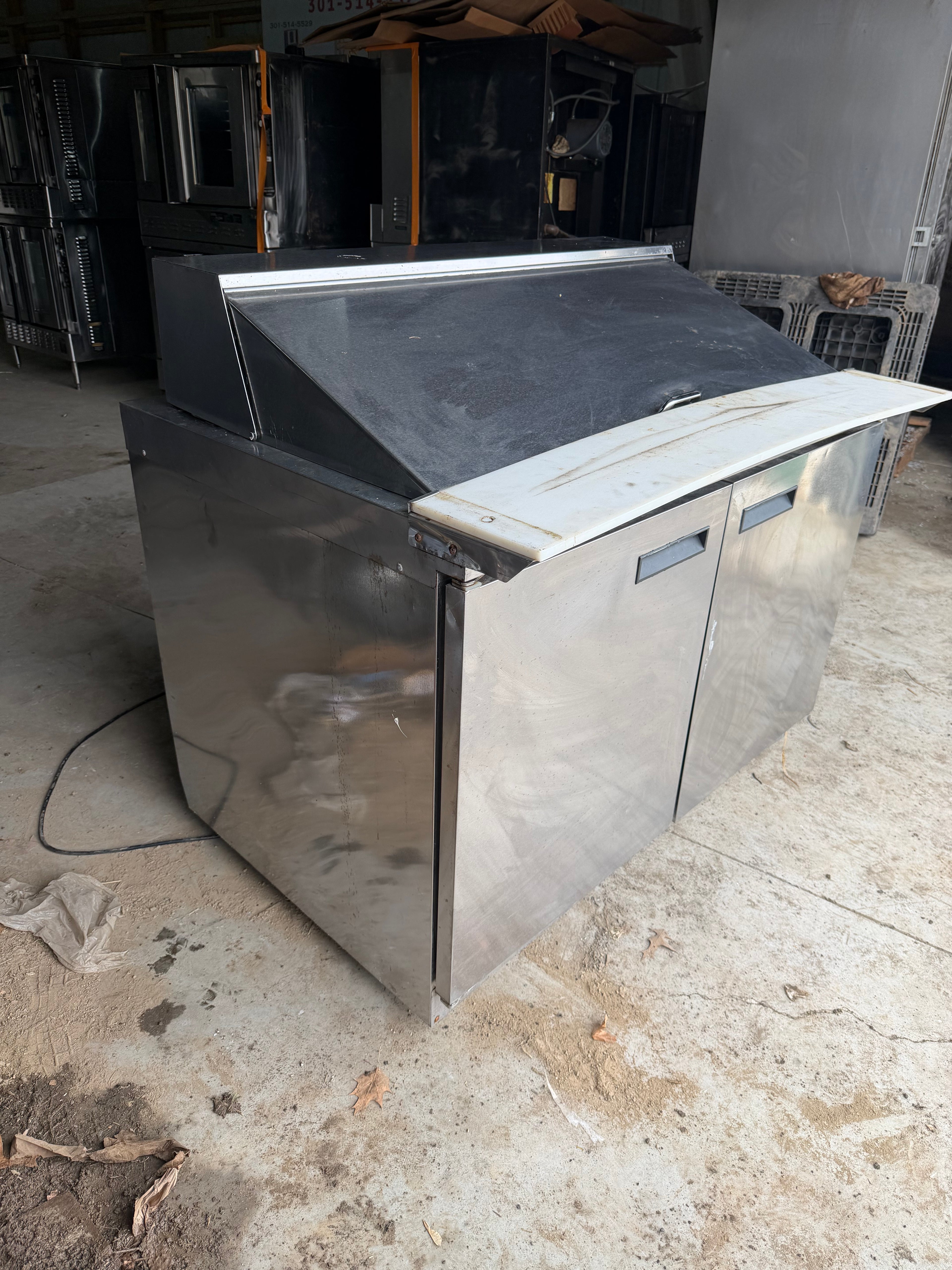 48" Mega Top Bain Marie Sandwich Prep Refrigerator