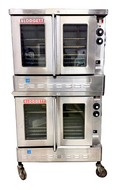 2018 Blodgett BDO Natural Gas Double Stack Convection Oven – Standard Controls View-through doors on Casters