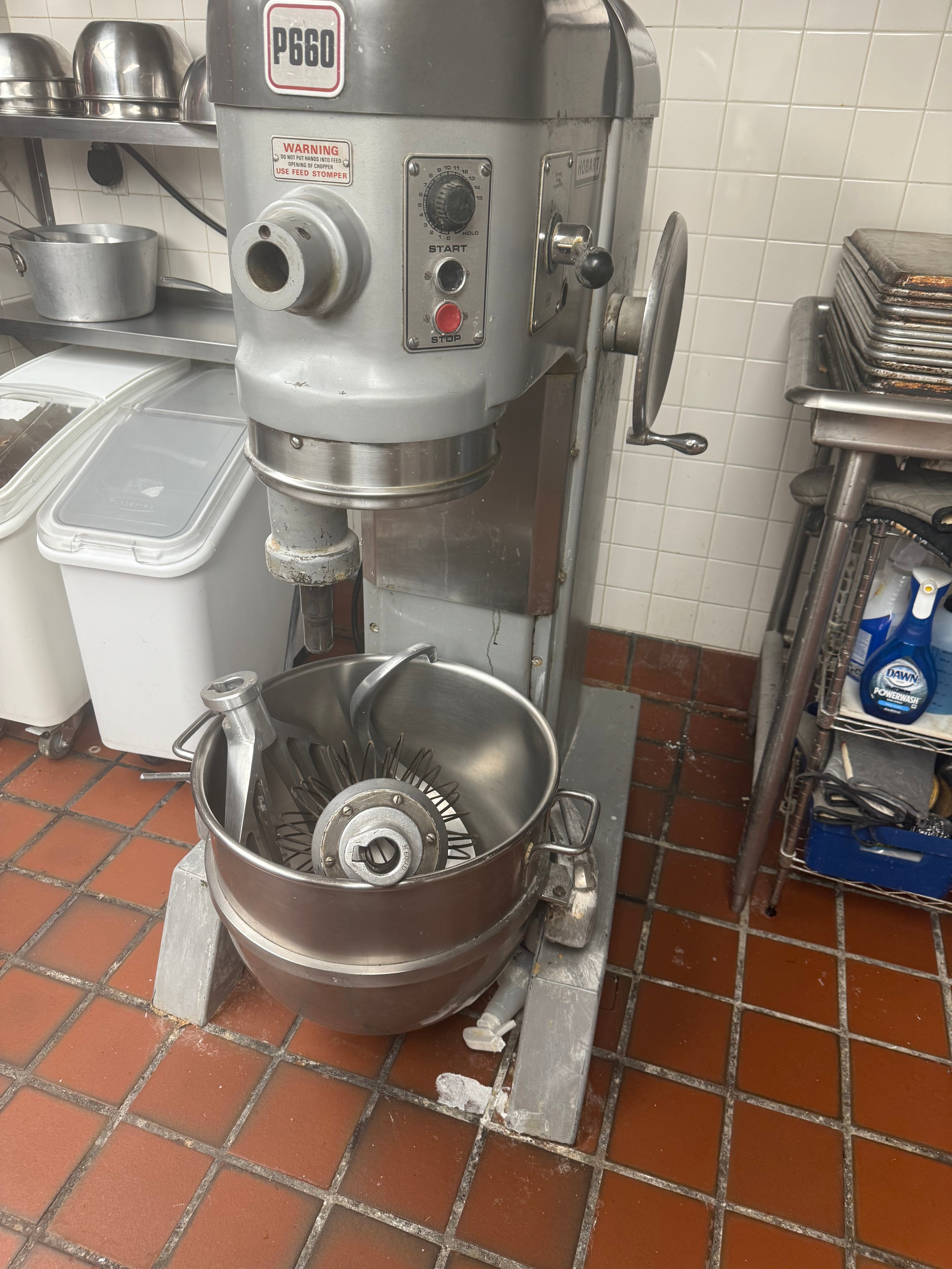 Classic Hobart P660 60 Quart Commercial Dough Mixer