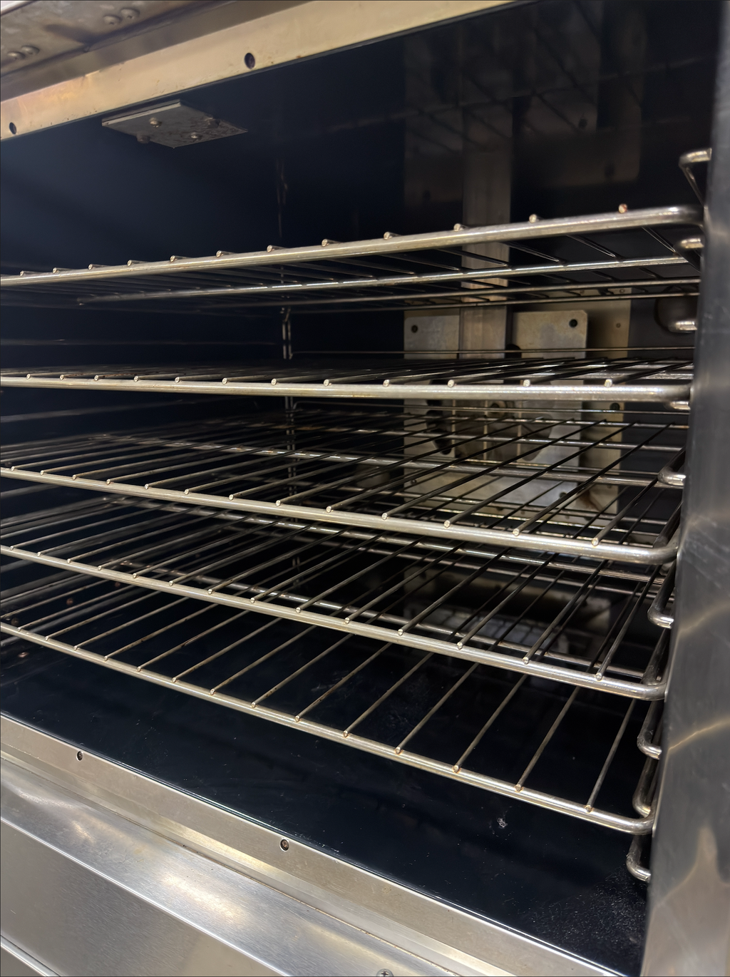 Vulcan VC6GD Natural Gas Double Stack Bakery Depth Convection Oven - View-through doors on Casters