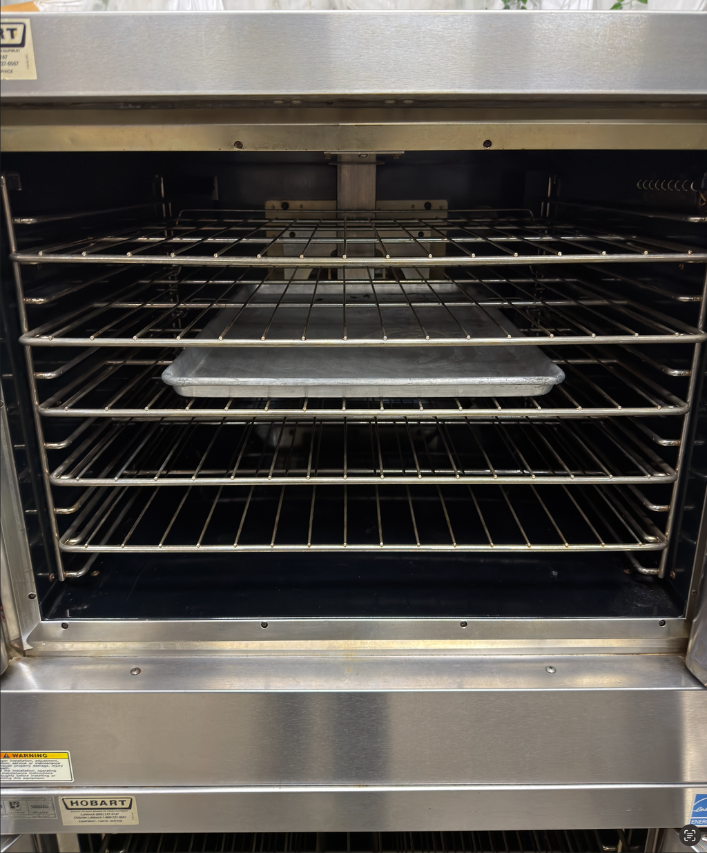 Vulcan VC6GD Natural Gas Double Stack Bakery Depth Convection Oven - View-through doors on Casters